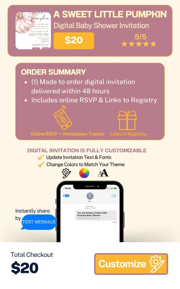 Bridal shower invitation design with prosecco glasses and delicate flower petals, featuring elegant script fonts, RSVP details, and optional gift registry info — fully customizable and easy to share online.