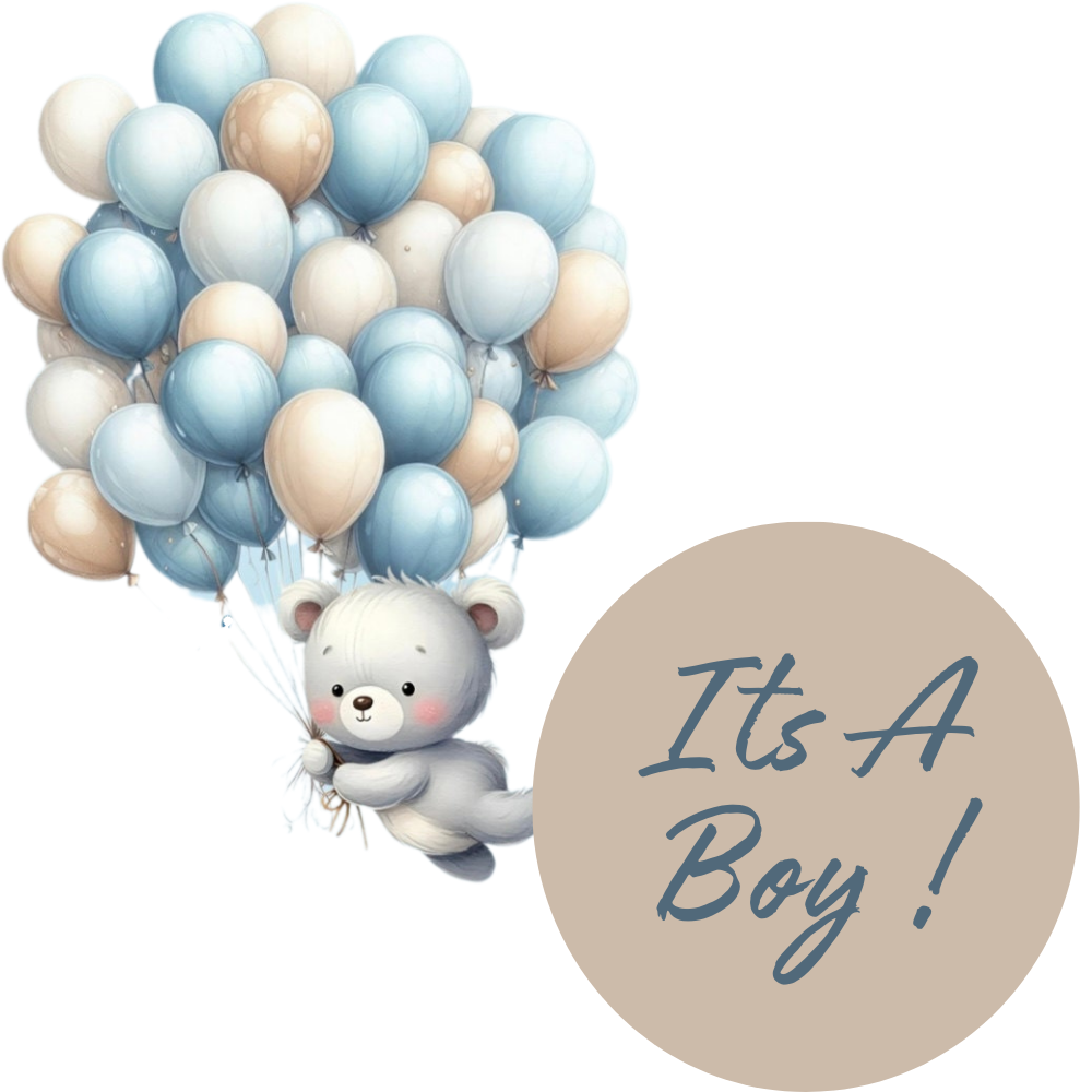 Bear Baby Shower Invitations, Editable We Can Bearly Wait Invites, Bear With Balloons Theme image