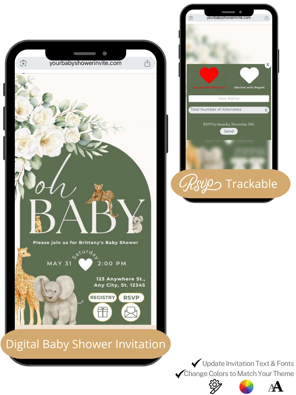 Christmas Party Invite - with online RSVP