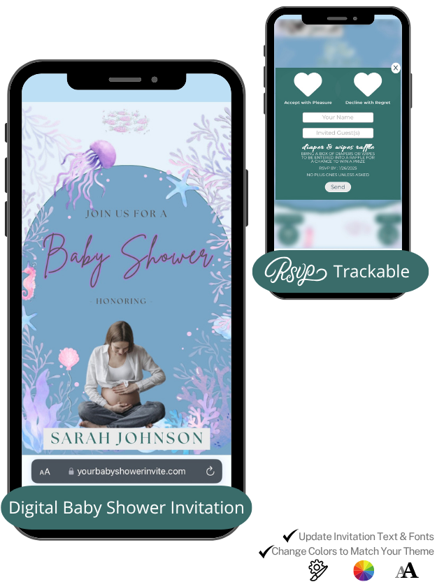 Under The Sea Baby Shower Invitation